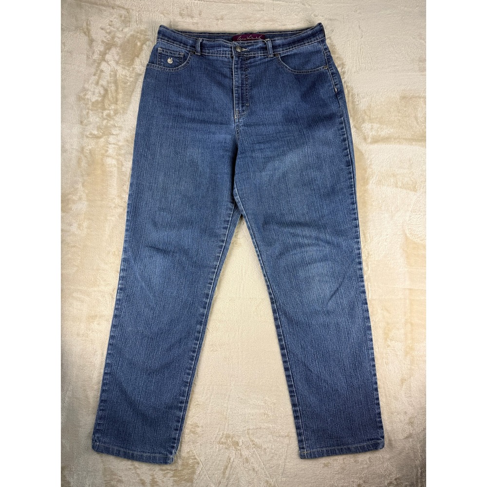 Gloria Vanderbilt Womens Amanda Straight Leg Stretch Jeans‎ Size 14 Avg